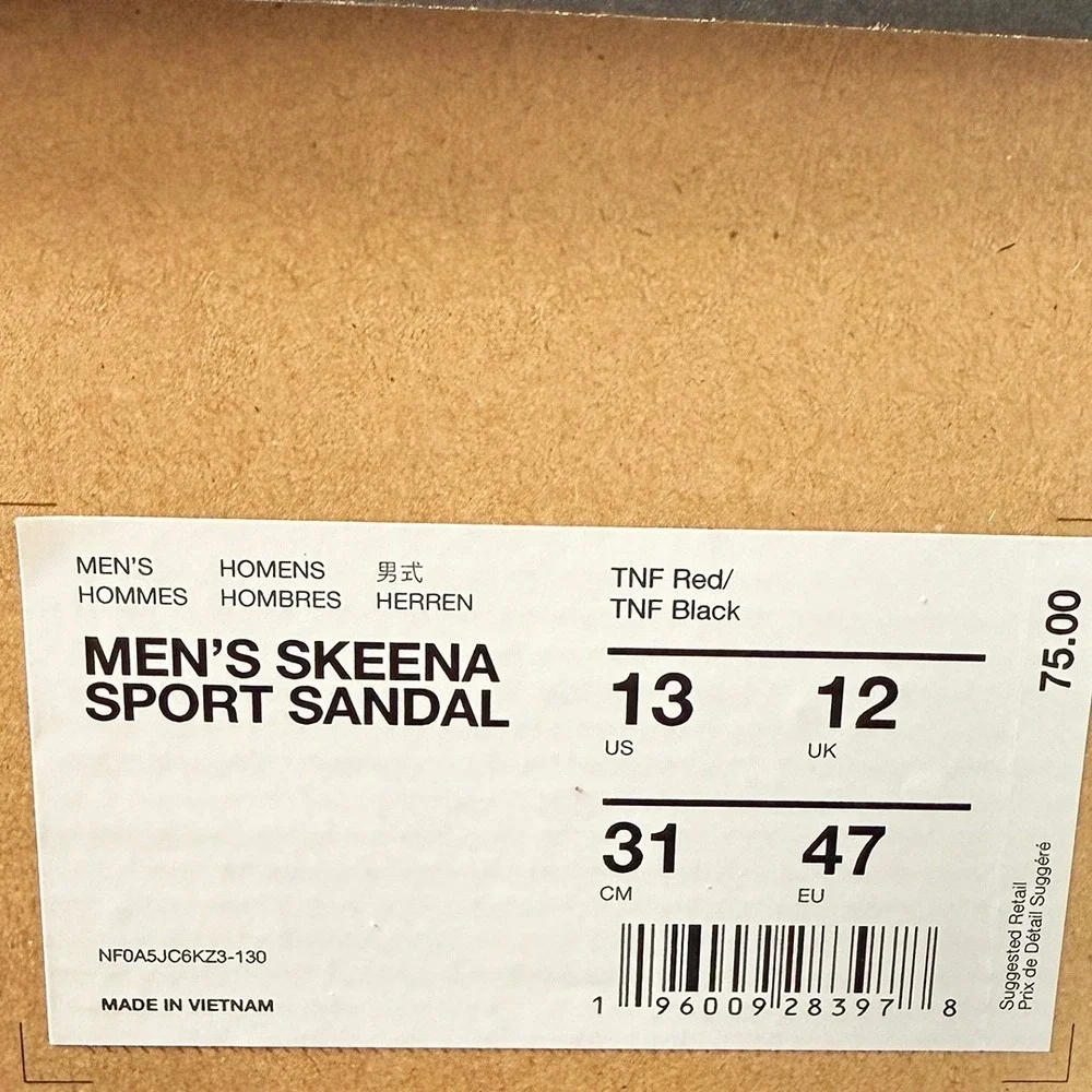 The North Face Skeena Sport Sandals - NWT Mens 13 Black / Multi - #49445-OF